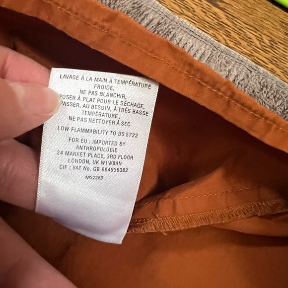 Mare Mare X Anthropologie Aime Ruffled Burnt Orange Blouse - Picture 8 of 10